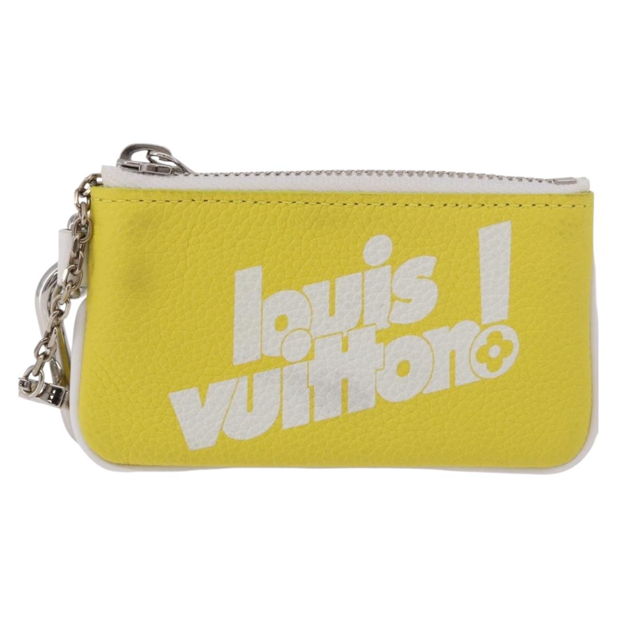 LOUIS VUITTON Everyday LV Pochette Cles Coin Purse Yellow M80845 LV Auth 183740A