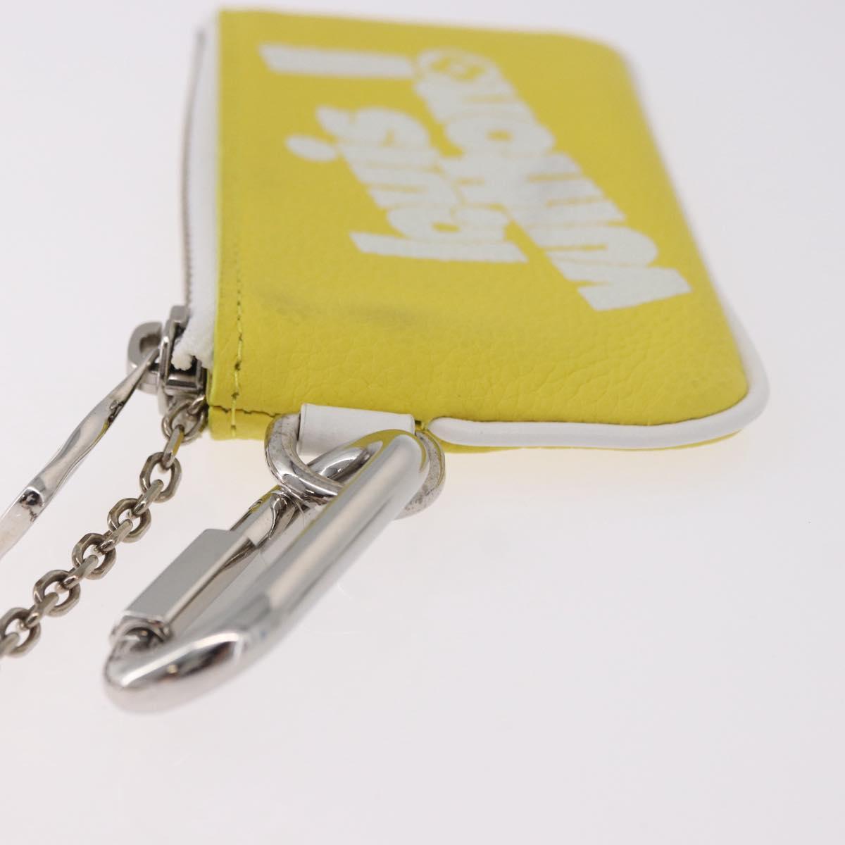 LOUIS VUITTON Everyday LV Pochette Cles Coin Purse Yellow M80845 LV Auth 183740A