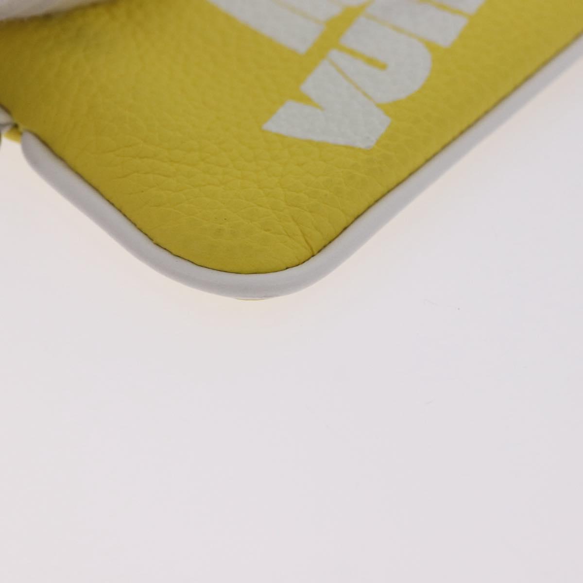 LOUIS VUITTON Everyday LV Pochette Cles Coin Purse Yellow M80845 LV Auth 183740A