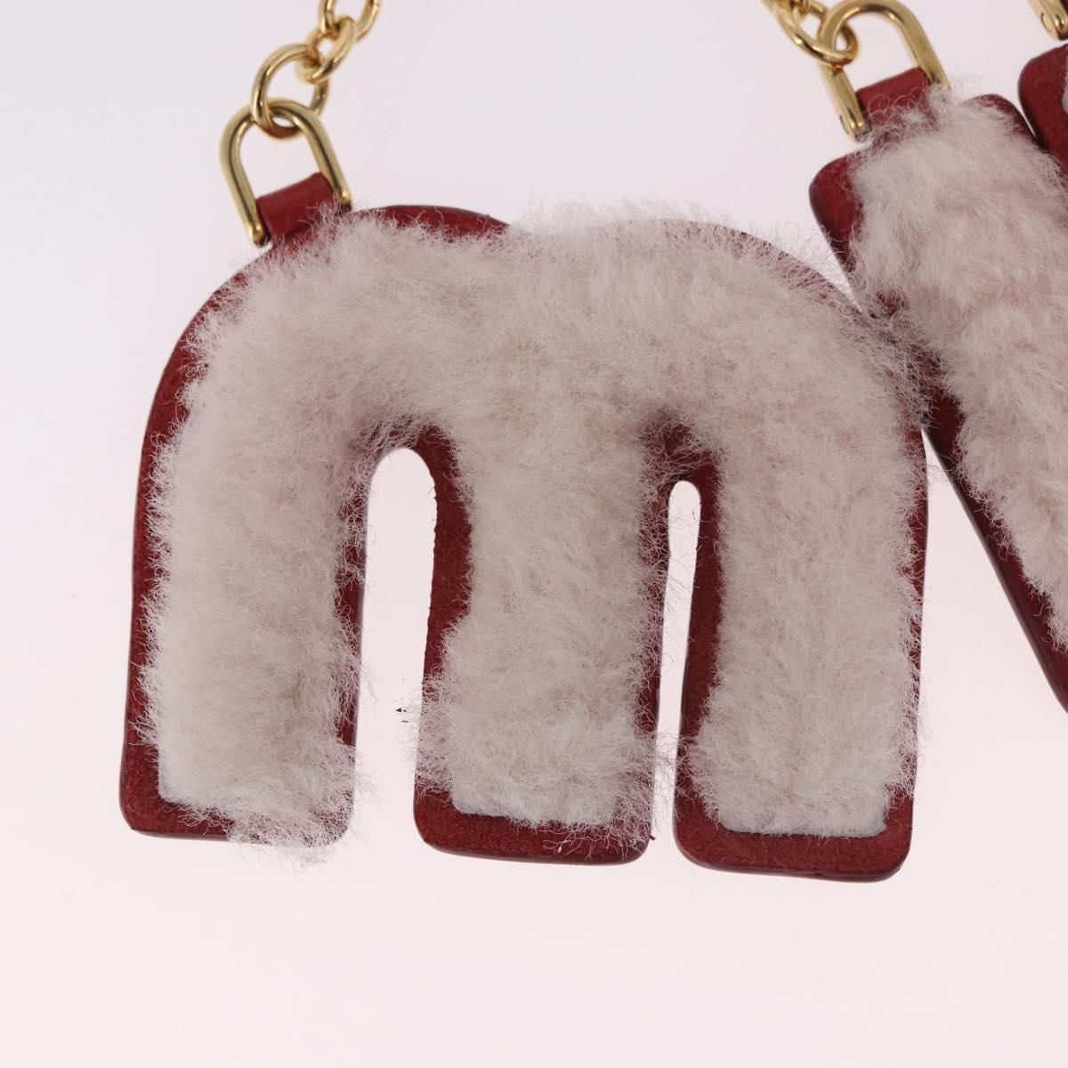 Miu Miu Bag Charm Fur Pink Auth 183743M