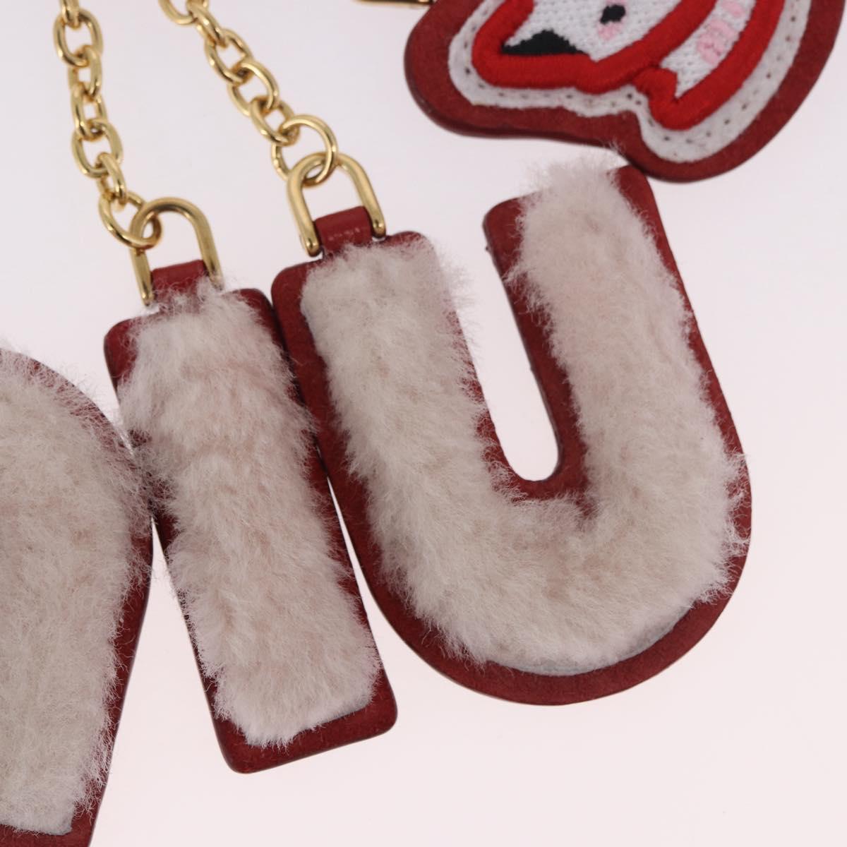 Miu Miu Bag Charm Fur Pink Auth 183743M