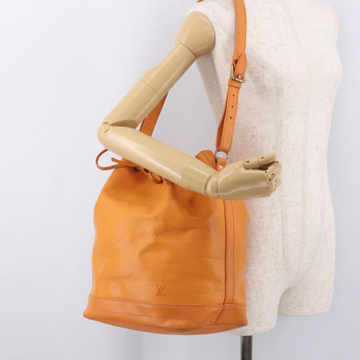 LOUIS VUITTON Epi Noe Shoulder Bag Orange Mandarin M5900H LV Auth 183750