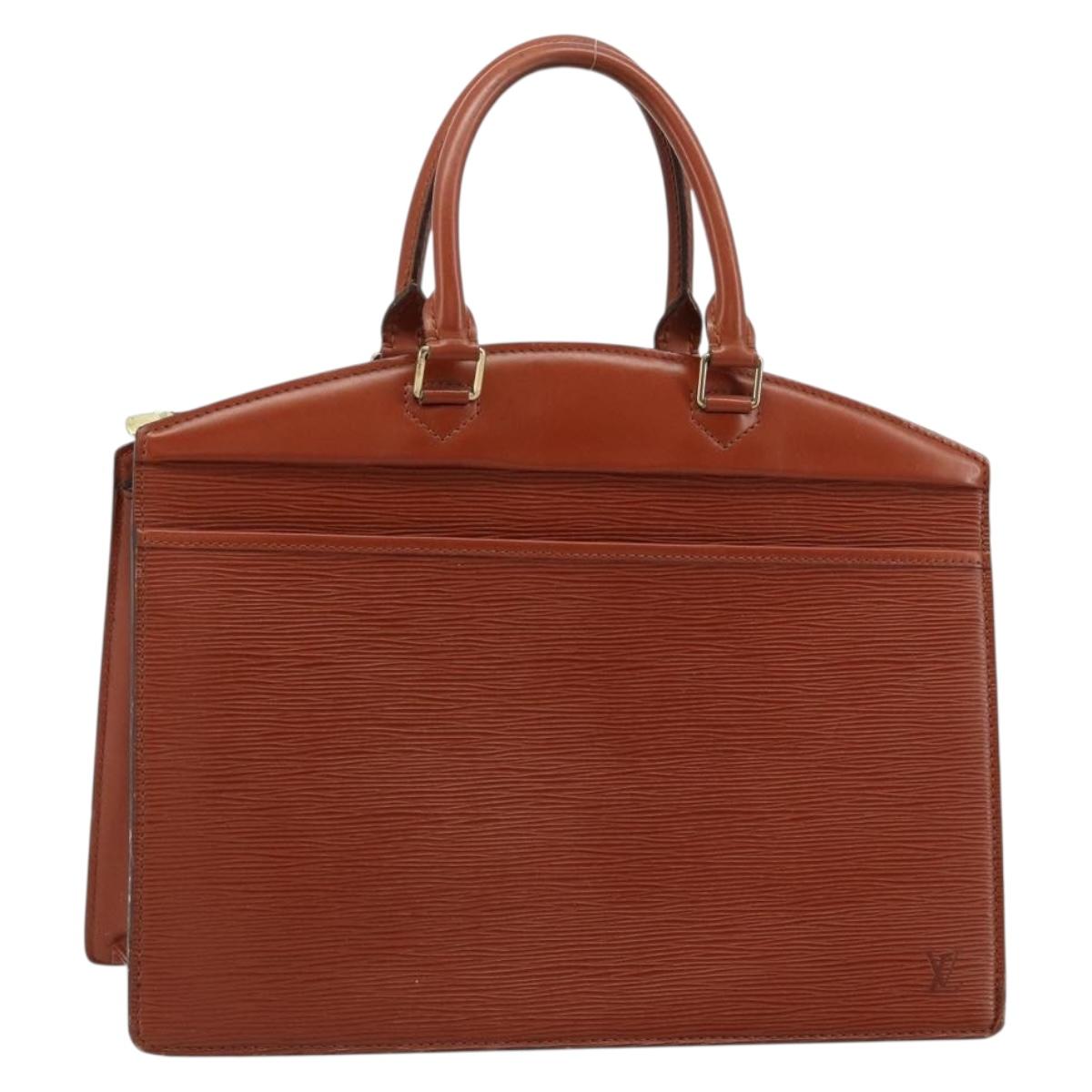 LOUIS VUITTON Epi Riviera Hand Bag Brown M48183 LV Auth 183754