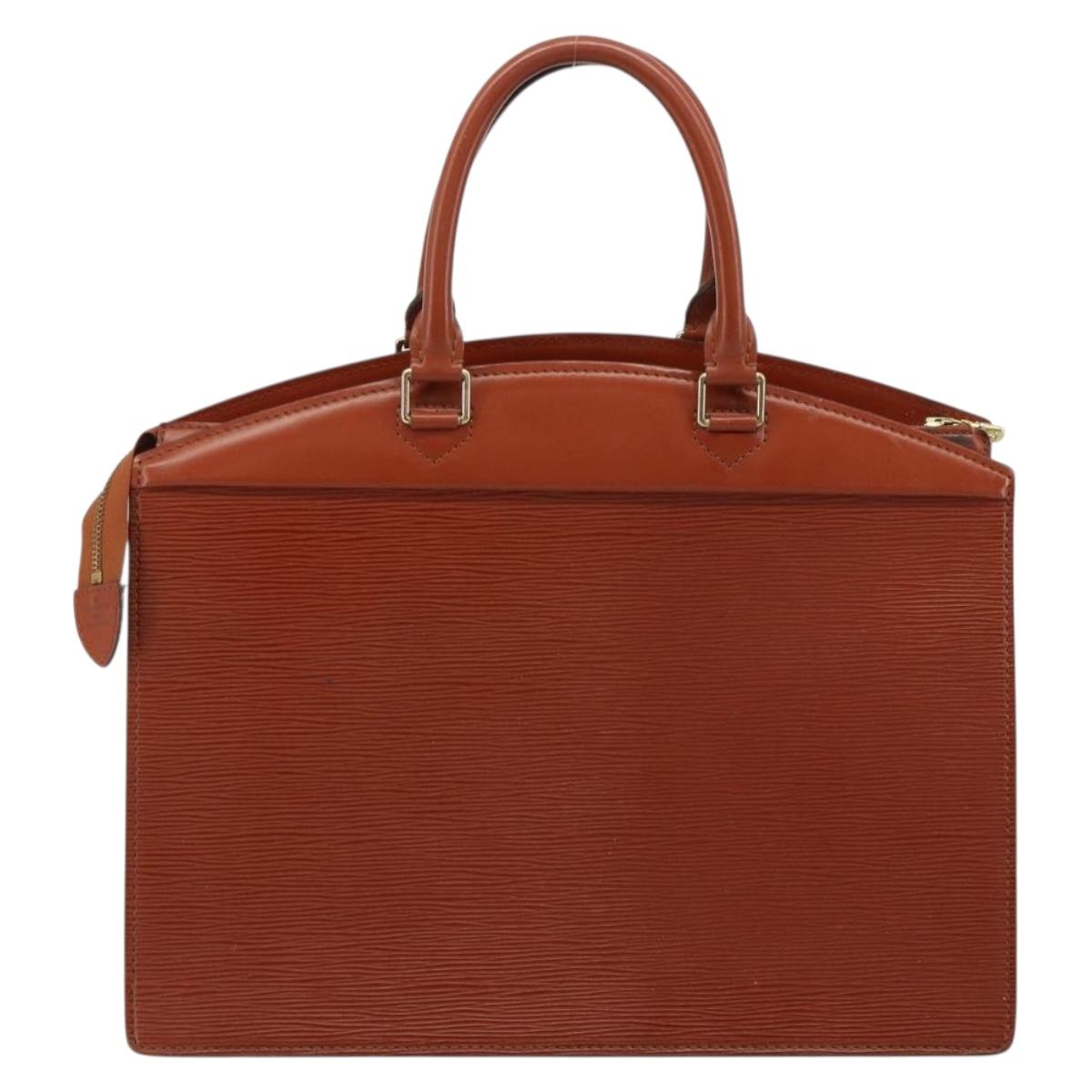 LOUIS VUITTON Epi Riviera Hand Bag Brown M48183 LV Auth 183754