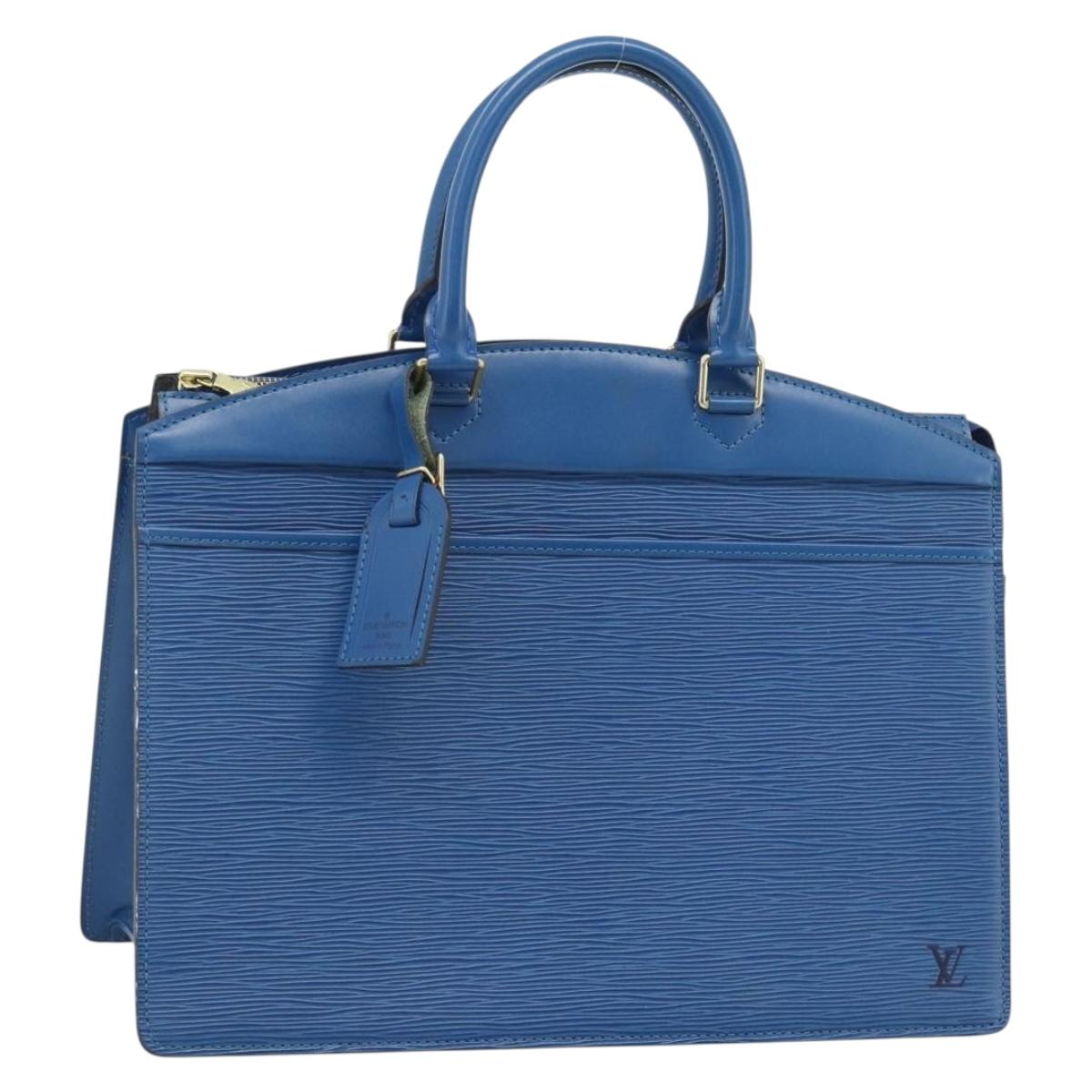 LOUIS VUITTON Epi Riviera Hand Bag Blue M48185 LV Auth 183756
