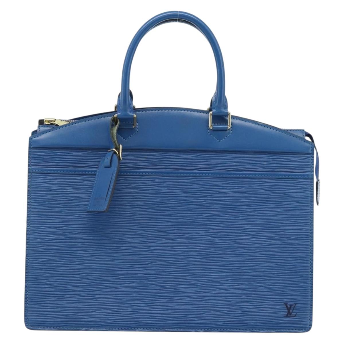 LOUIS VUITTON Epi Riviera Hand Bag Blue M48185 LV Auth 183756