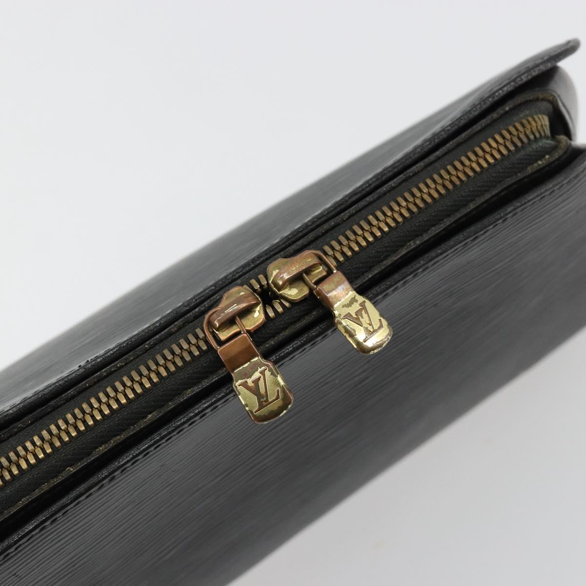 LOUIS VUITTON Epi Dauphine GM Cosmetic Pouch Black M48432 LV Auth 183757