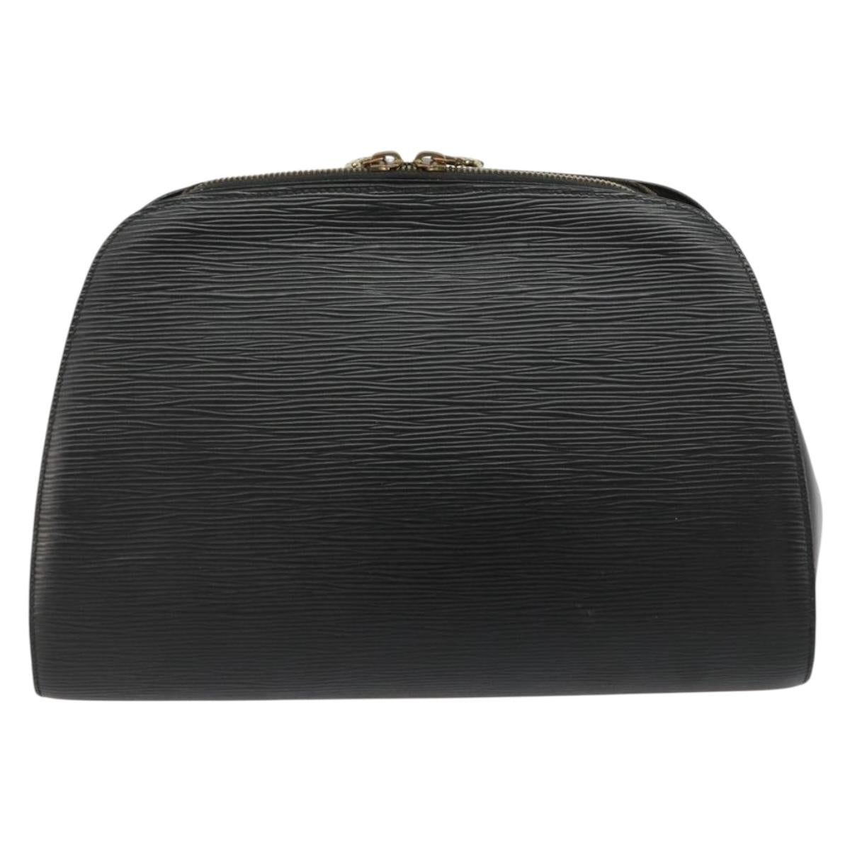 LOUIS VUITTON Epi Dauphine GM Cosmetic Pouch Black M48432 LV Auth 183757