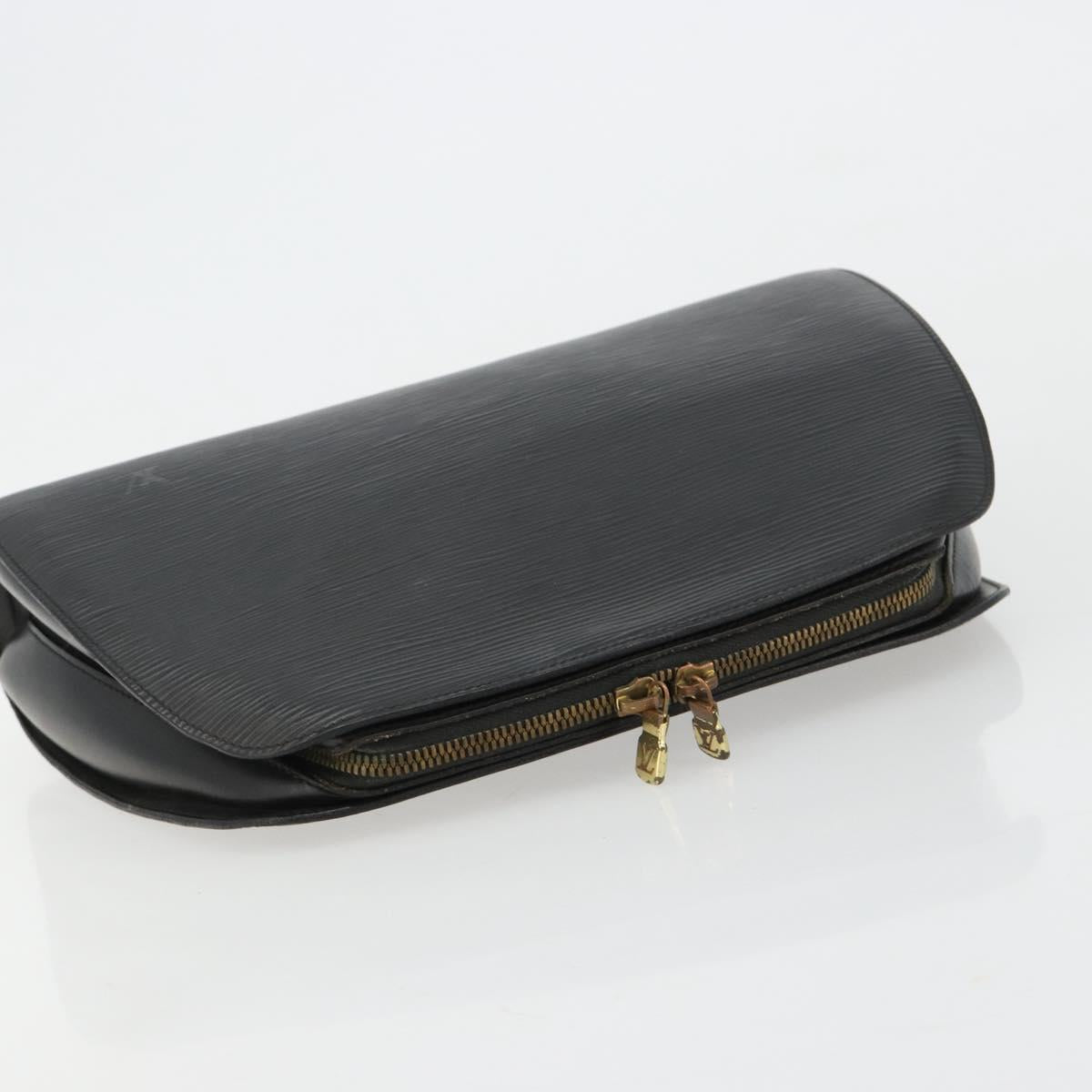 LOUIS VUITTON Epi Dauphine GM Cosmetic Pouch Black M48432 LV Auth 183757