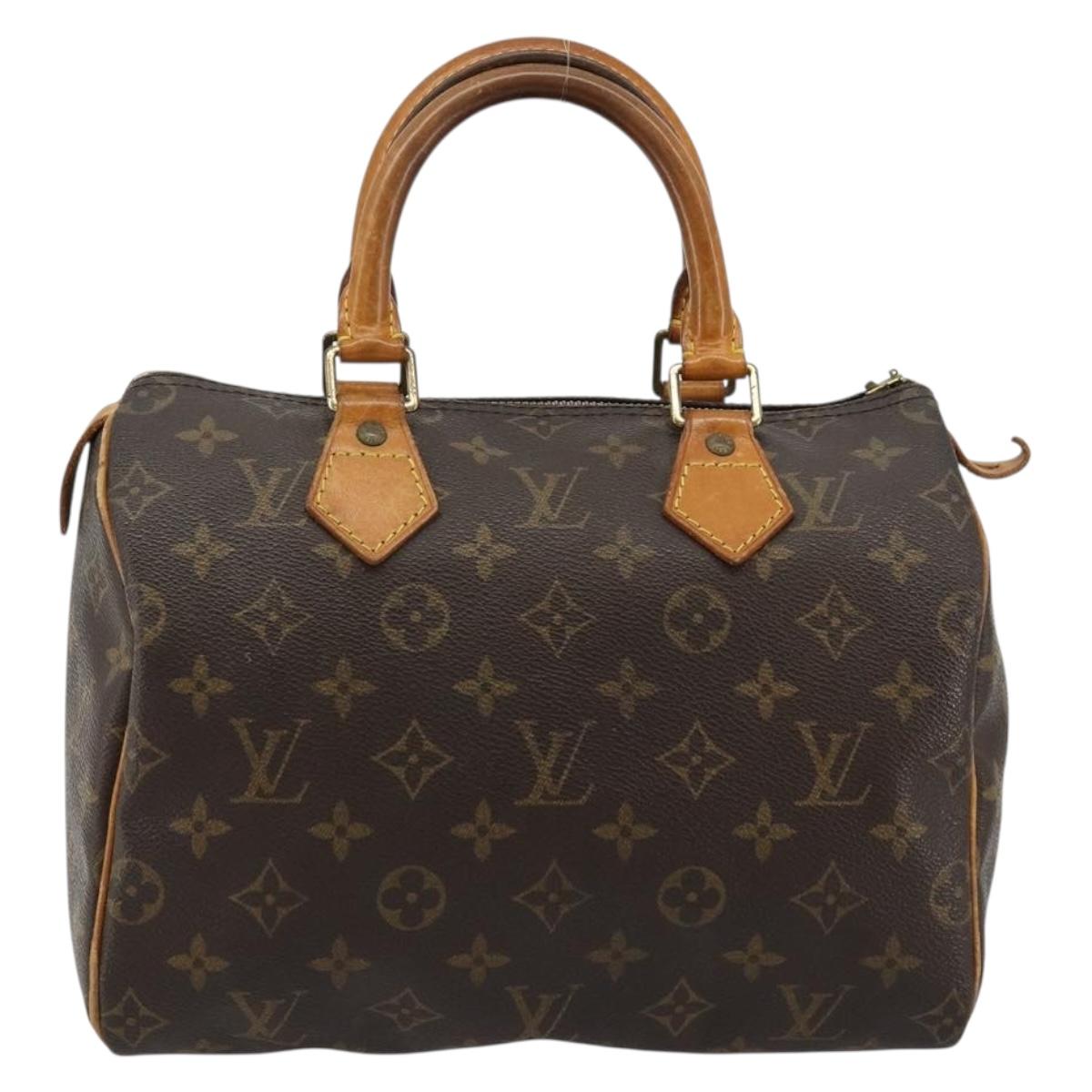 LOUIS VUITTON Monogram Speedy 25 Hand Bag M41528 LV Auth 183774