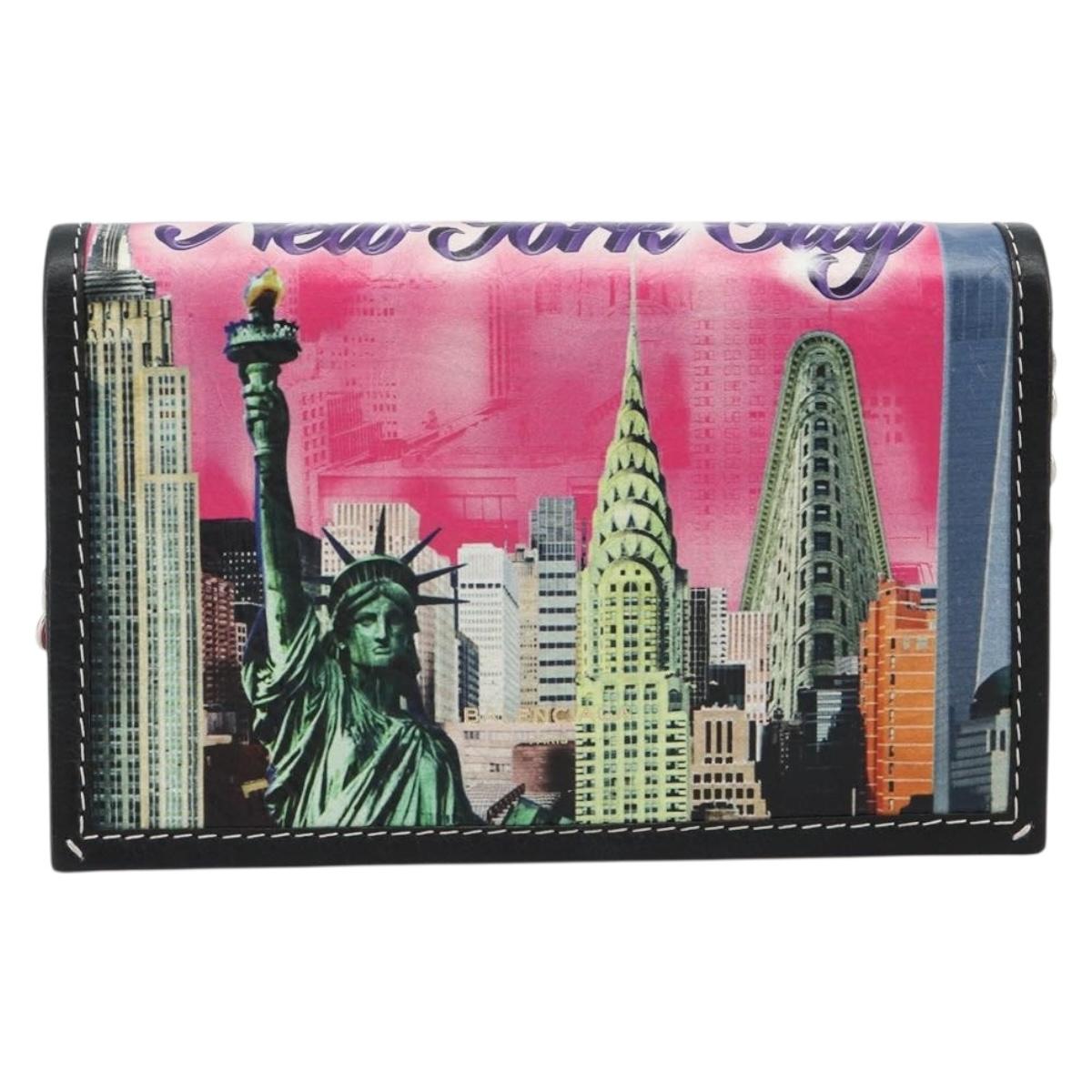 BALENCIAGA Chain Shoulder Bag Leather Pink Silver 197938 Auth 183779V