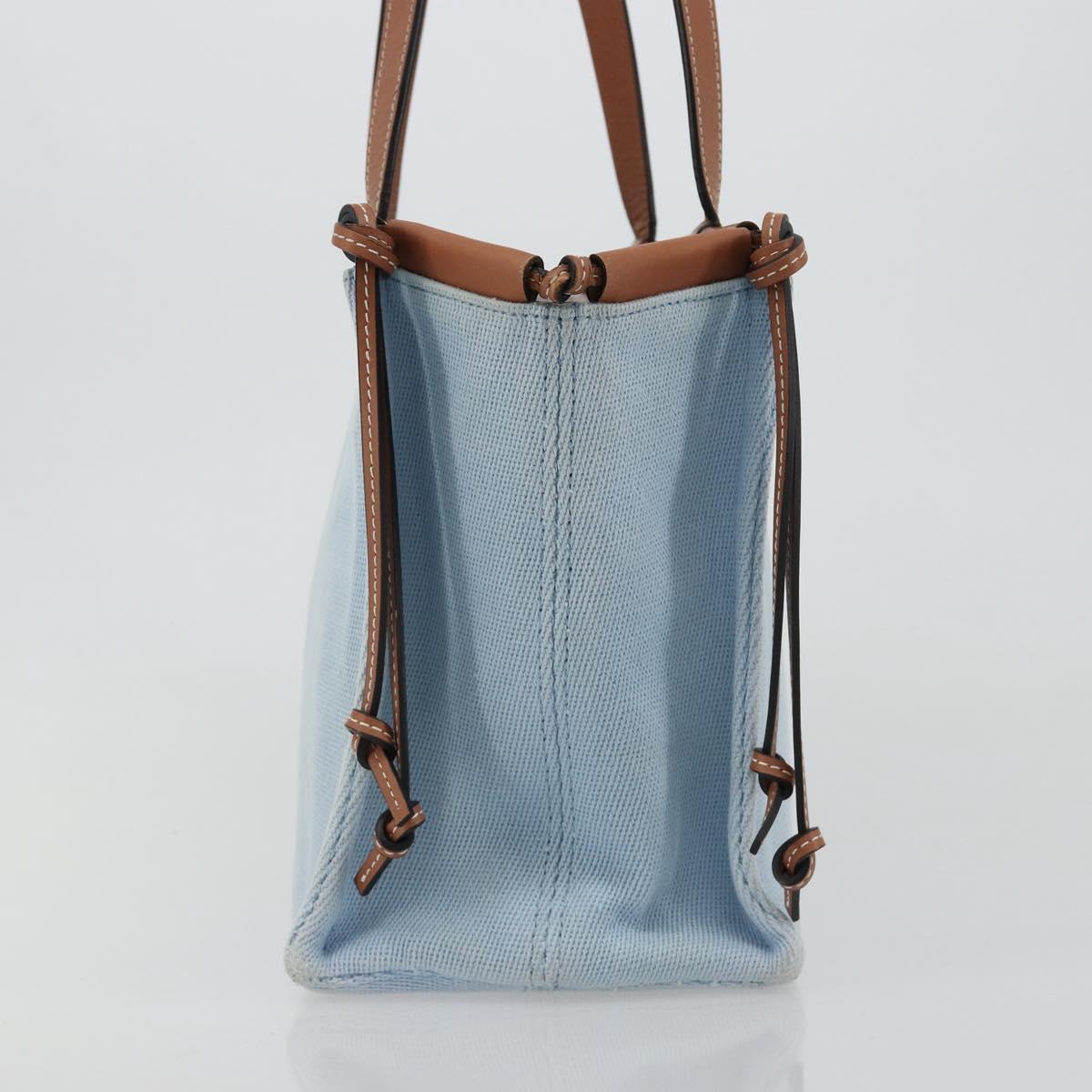 LOEWE Anagram Tote Bag Canvas Light Blue Auth 183780A
