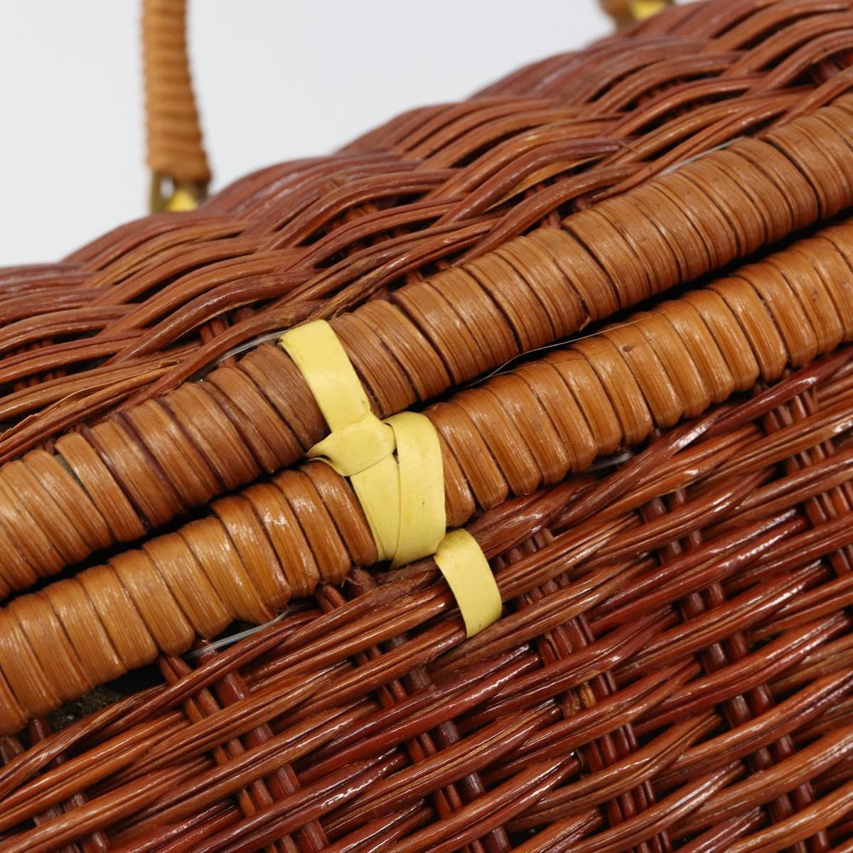 GIVENCHY Hand Bag Rattan Brown Auth 183783A