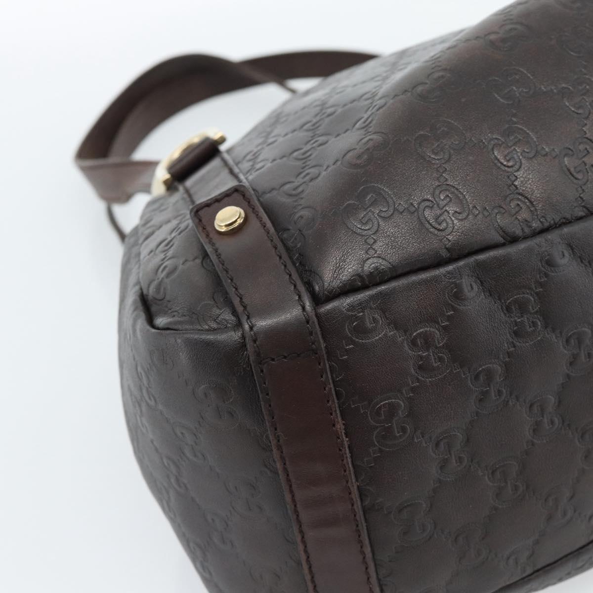 GUCCI GG Canvas Guccissima Abbey Tote Bag Leather Brown Gold 239735 Auth 183789