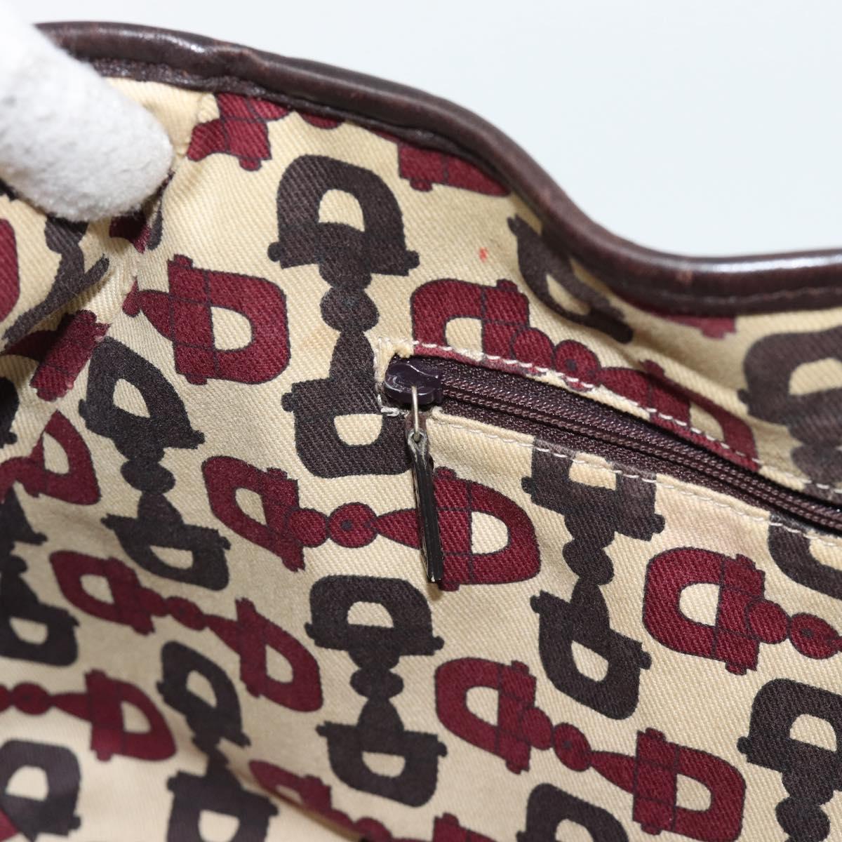 GUCCI GG Canvas Guccissima Abbey Tote Bag Leather Brown Gold 239735 Auth 183789