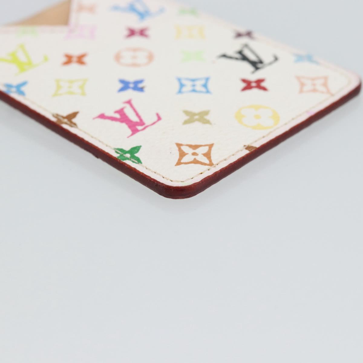 LOUIS VUITTON Monogram Multicolor Etui Hand Mirror White M92651 LV Auth 183796V