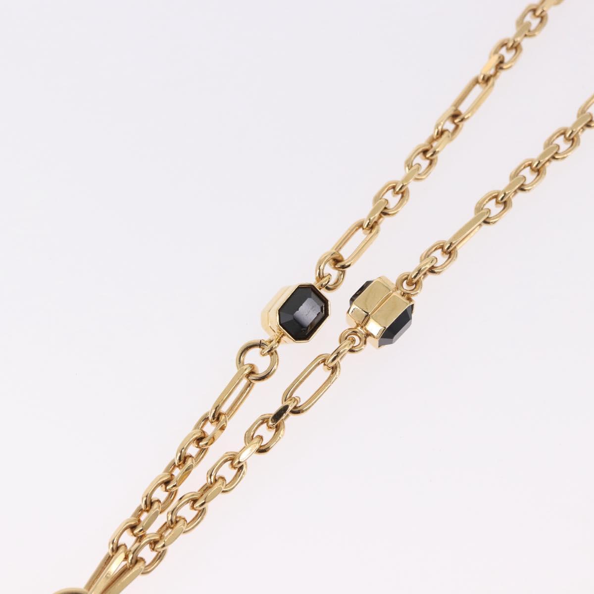 CHANEL Necklace metal Gold Tone CC Auth 183799SAM