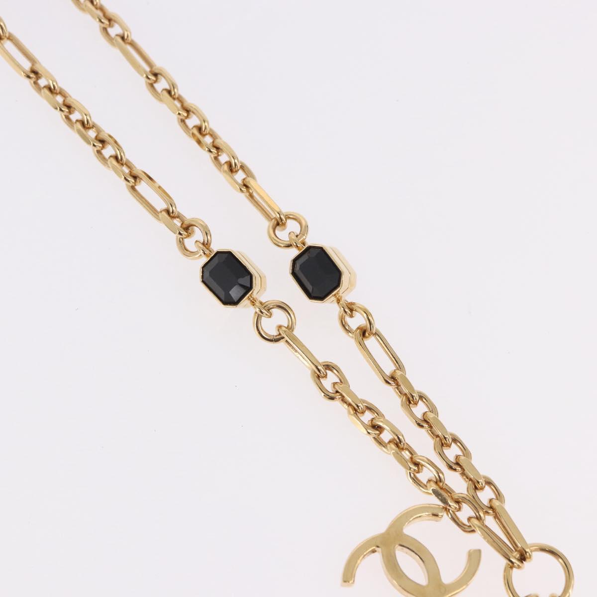 CHANEL Necklace metal Gold Tone CC Auth 183799SAM