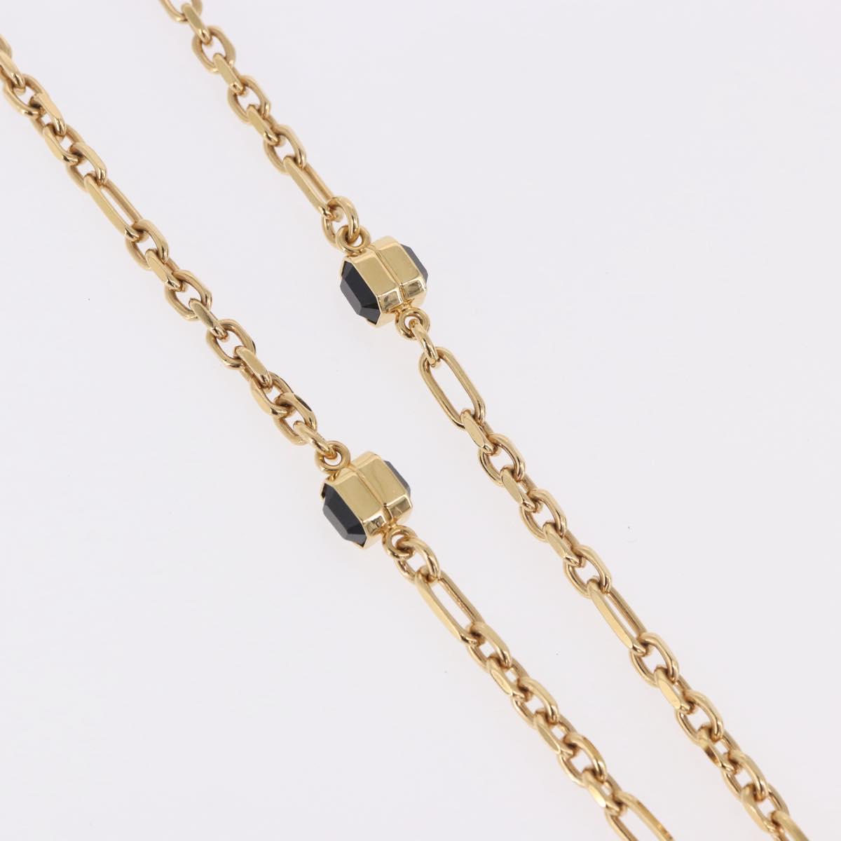 CHANEL Necklace metal Gold Tone CC Auth 183799SAM