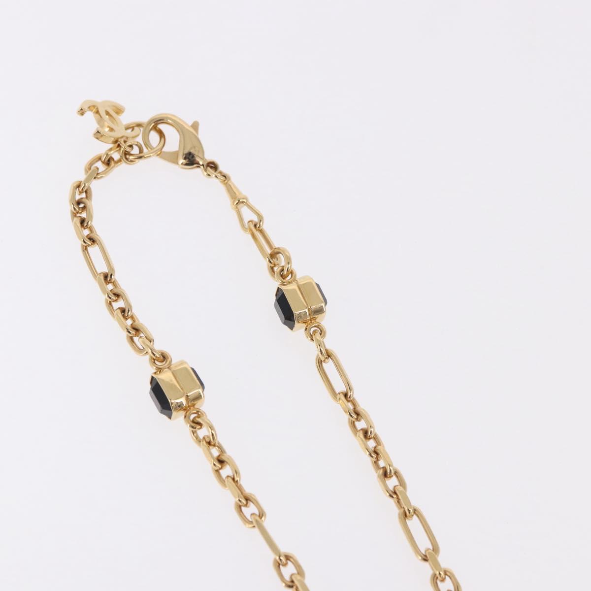 CHANEL Necklace metal Gold Tone CC Auth 183799SAM