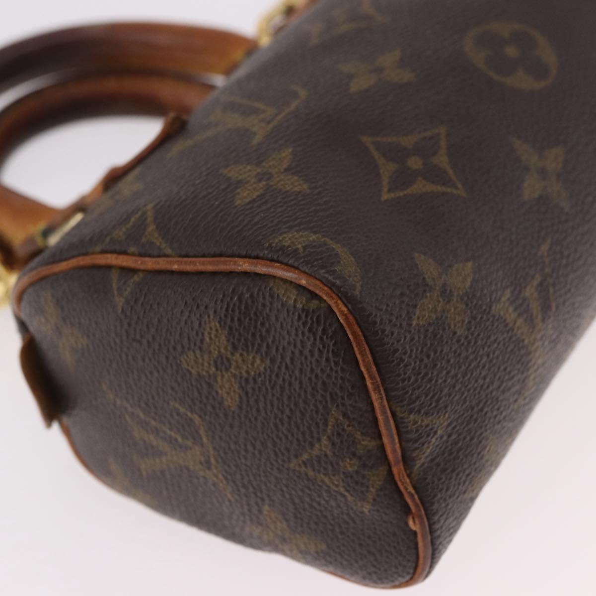 LOUIS VUITTON Monogram Mini Speedy Hand Bag M41534 LV Auth 183816