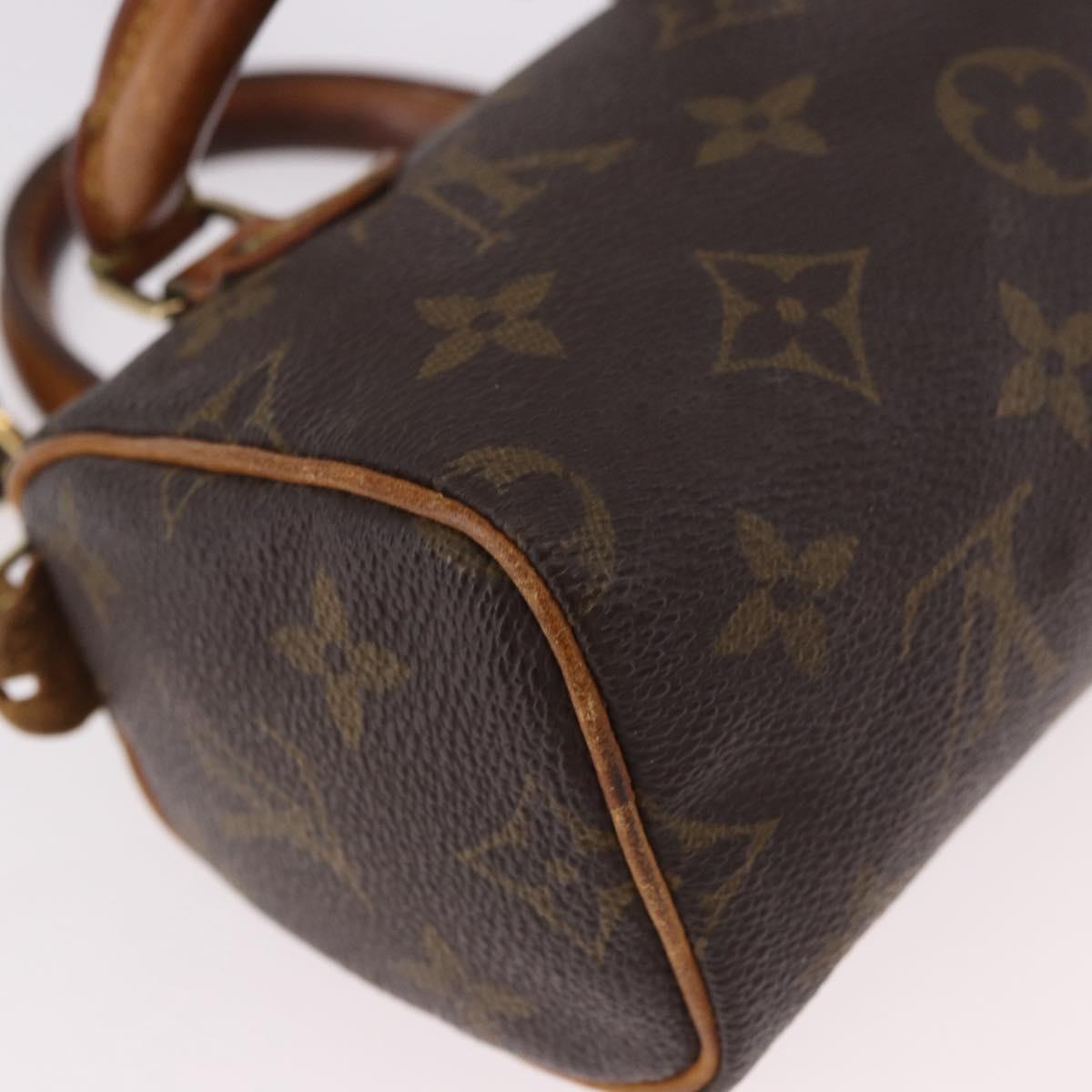 LOUIS VUITTON Monogram Mini Speedy Hand Bag M41534 LV Auth 183816