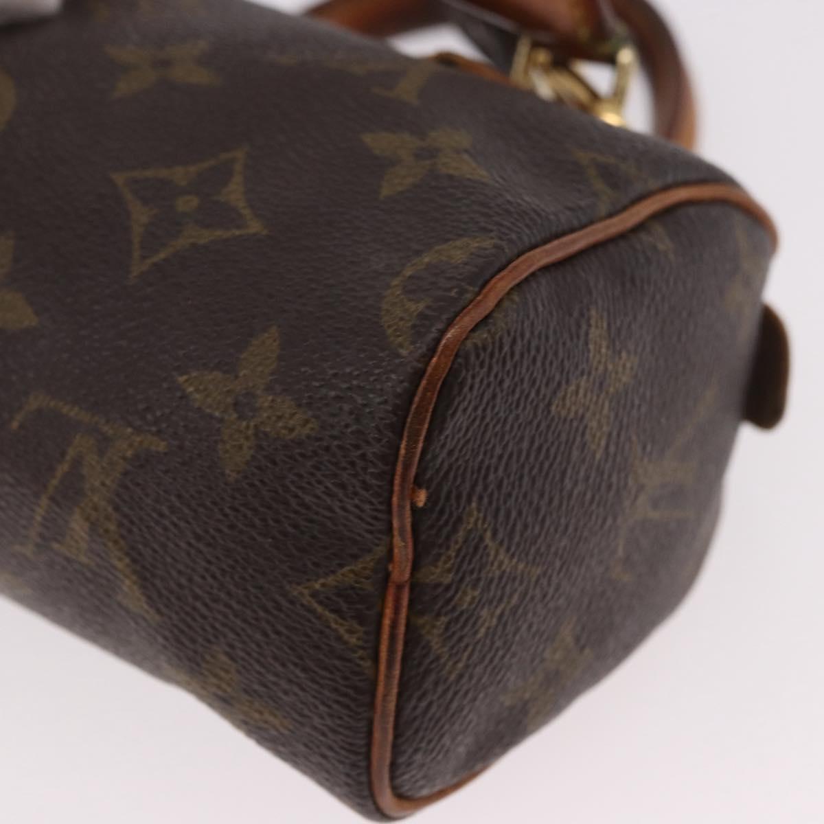 LOUIS VUITTON Monogram Mini Speedy Hand Bag M41534 LV Auth 183816