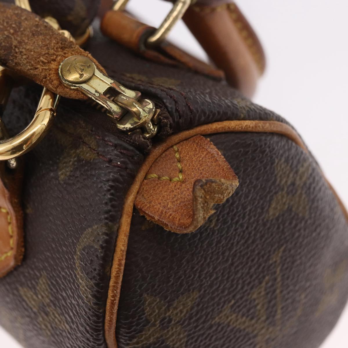 LOUIS VUITTON Monogram Mini Speedy Hand Bag M41534 LV Auth 183816