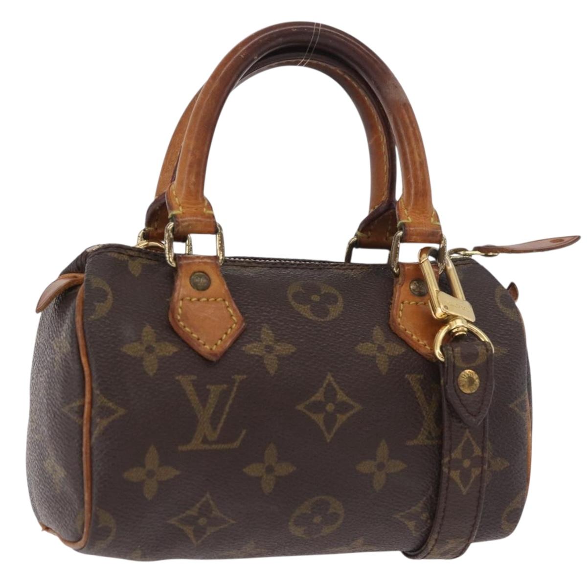 LOUIS VUITTON Monogram Mini Speedy Hand Bag M41534 LV Auth 183816