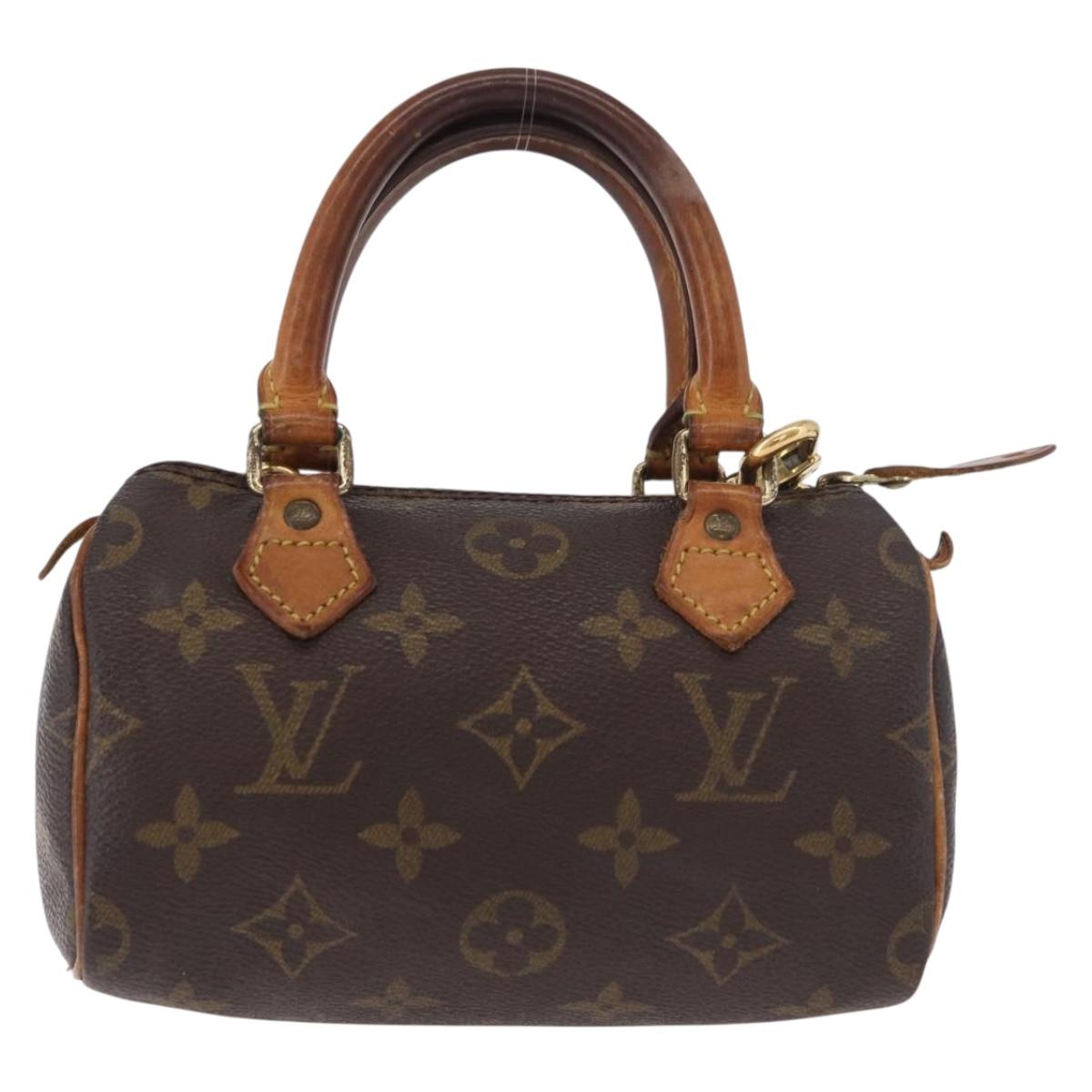 LOUIS VUITTON Monogram Mini Speedy Hand Bag M41534 LV Auth 183816