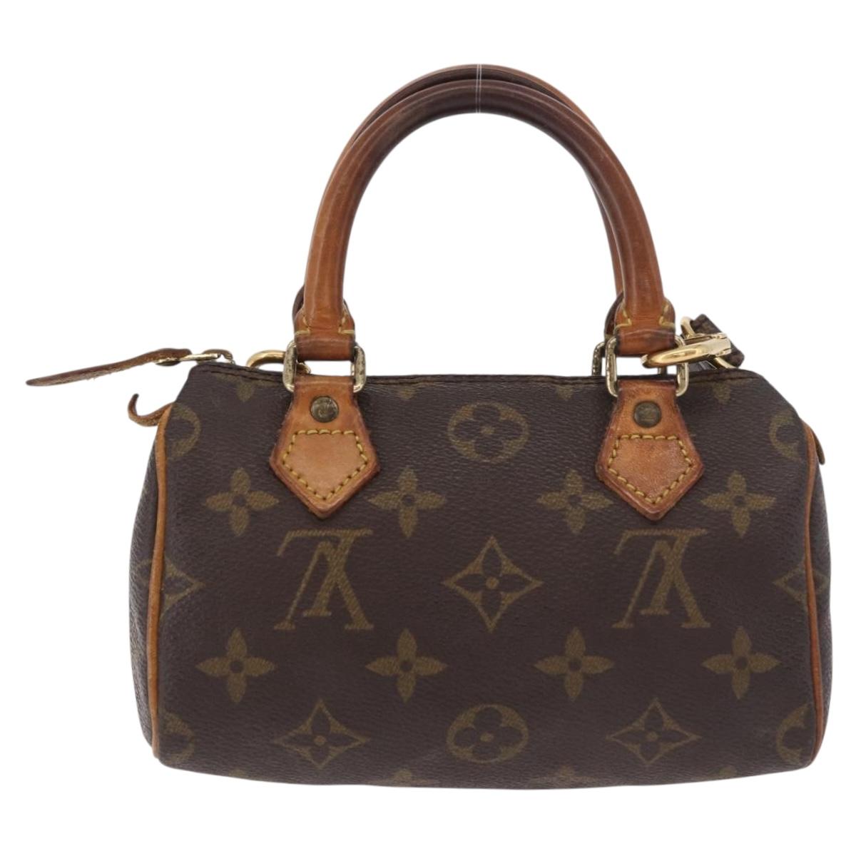 LOUIS VUITTON Monogram Mini Speedy Hand Bag M41534 LV Auth 183816