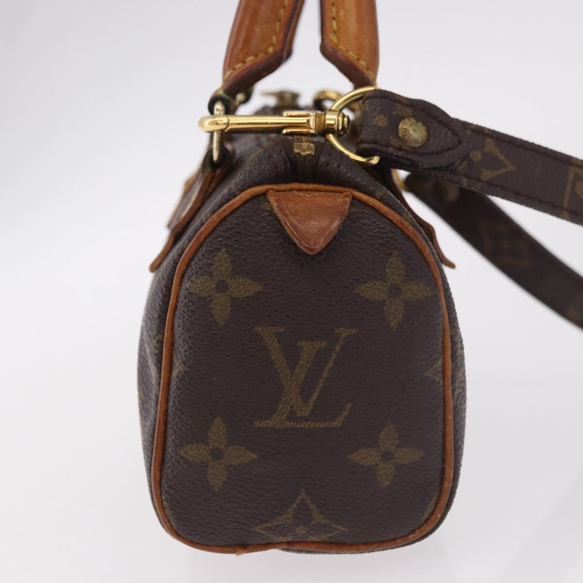 LOUIS VUITTON Monogram Mini Speedy Hand Bag M41534 LV Auth 183816