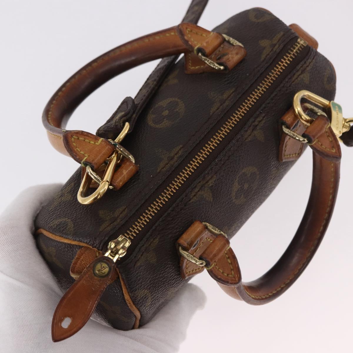 LOUIS VUITTON Monogram Mini Speedy Hand Bag M41534 LV Auth 183816