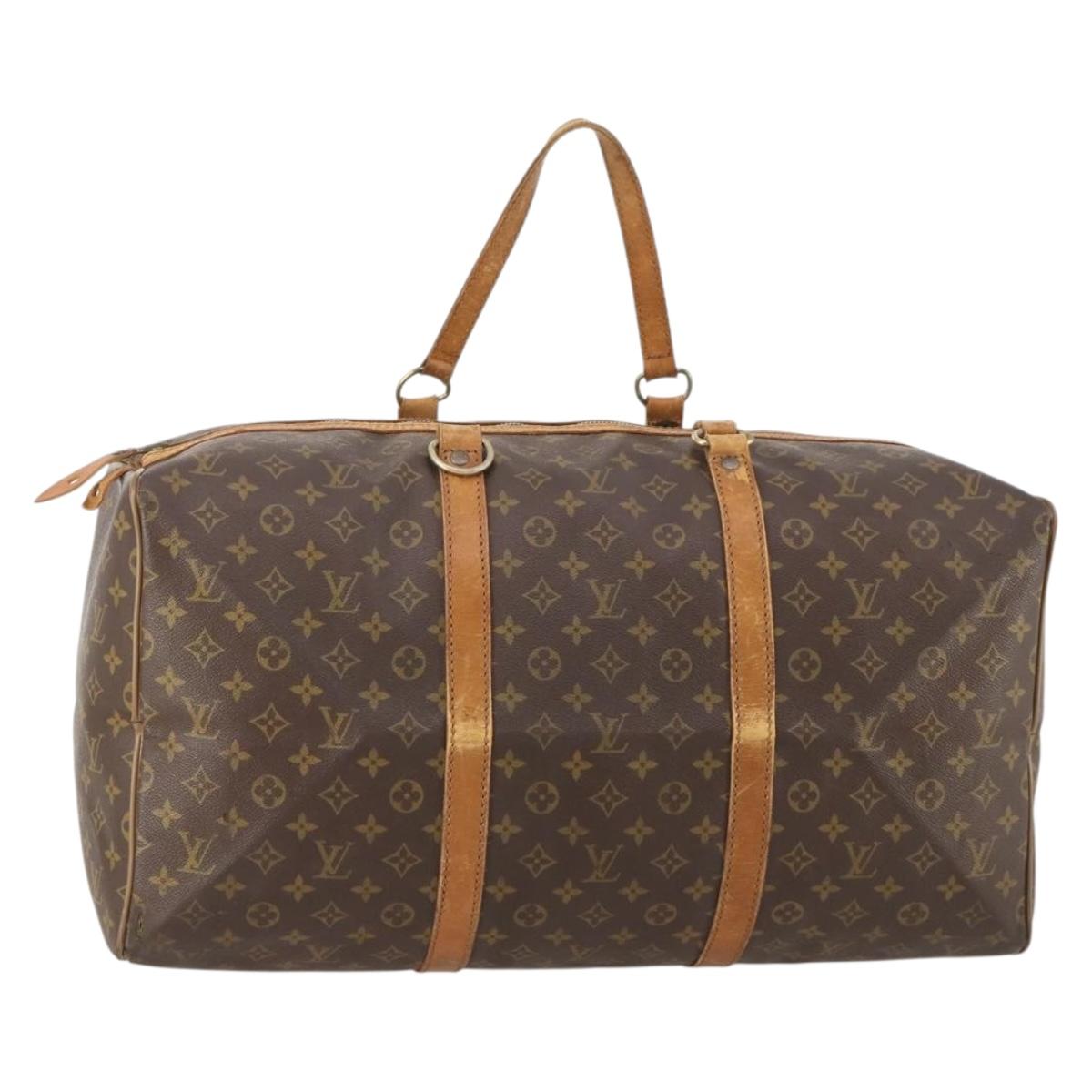 LOUIS VUITTON Monogram Sac Souple 55 Boston Bag M41622 LV Auth 183820