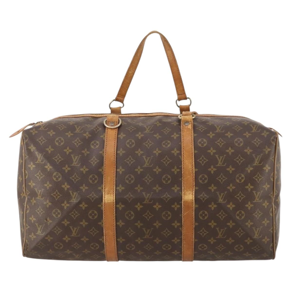 LOUIS VUITTON Monogram Sac Souple 55 Boston Bag M41622 LV Auth 183820