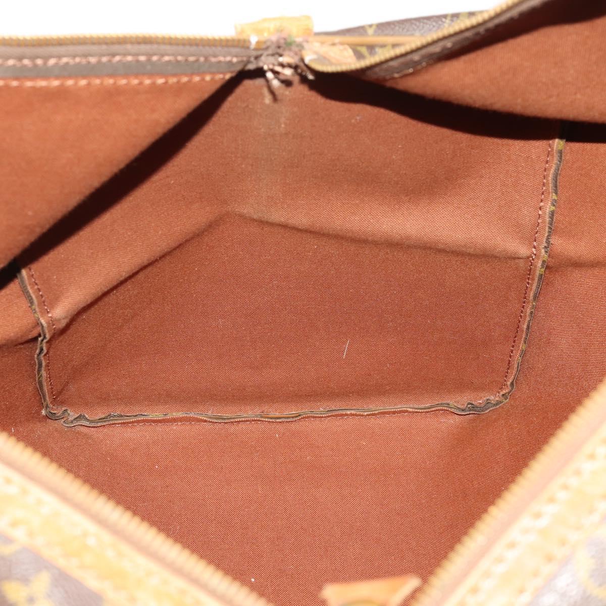LOUIS VUITTON Monogram Sac Souple 55 Boston Bag M41622 LV Auth 183820