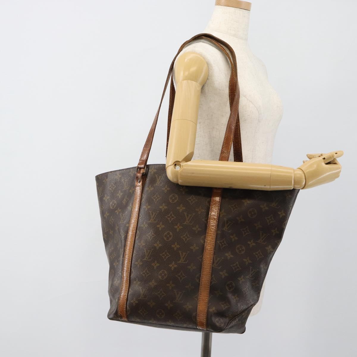 LOUIS VUITTON Monogram Sac Shopping Tote Bag M51108 LV Auth 183822