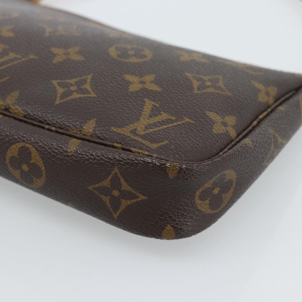 LOUIS VUITTON Monogram Pochette Accessoires Pouch M51980 LV Auth 183823