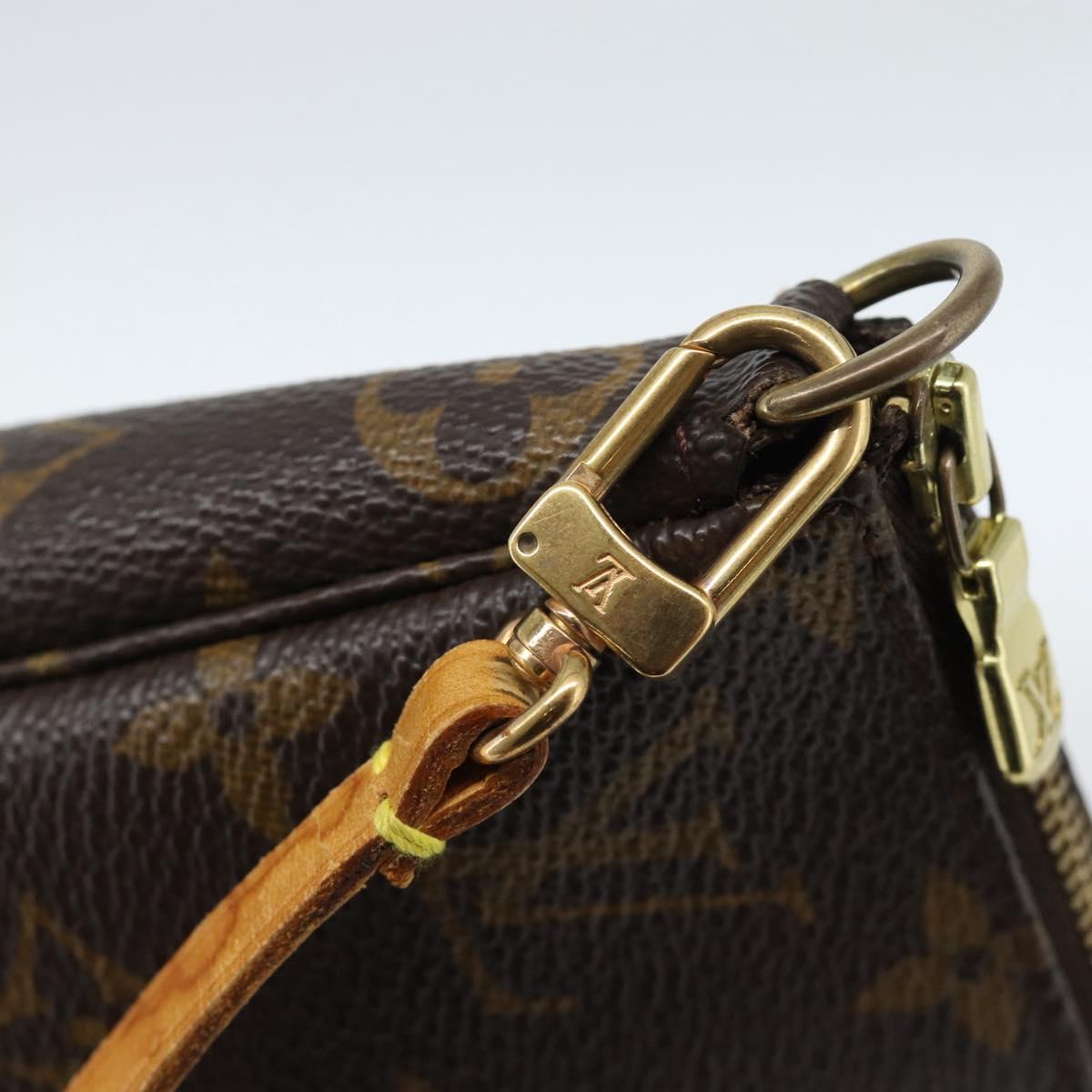 LOUIS VUITTON Monogram Pochette Accessoires Pouch M51980 LV Auth 183823