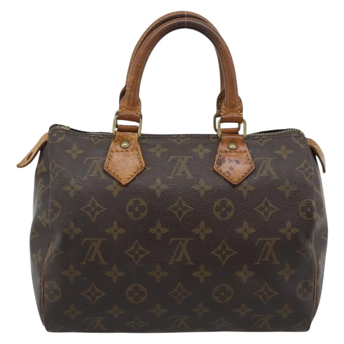 LOUIS VUITTON Monogram Speedy 25 Hand Bag M41528 LV Auth 183824