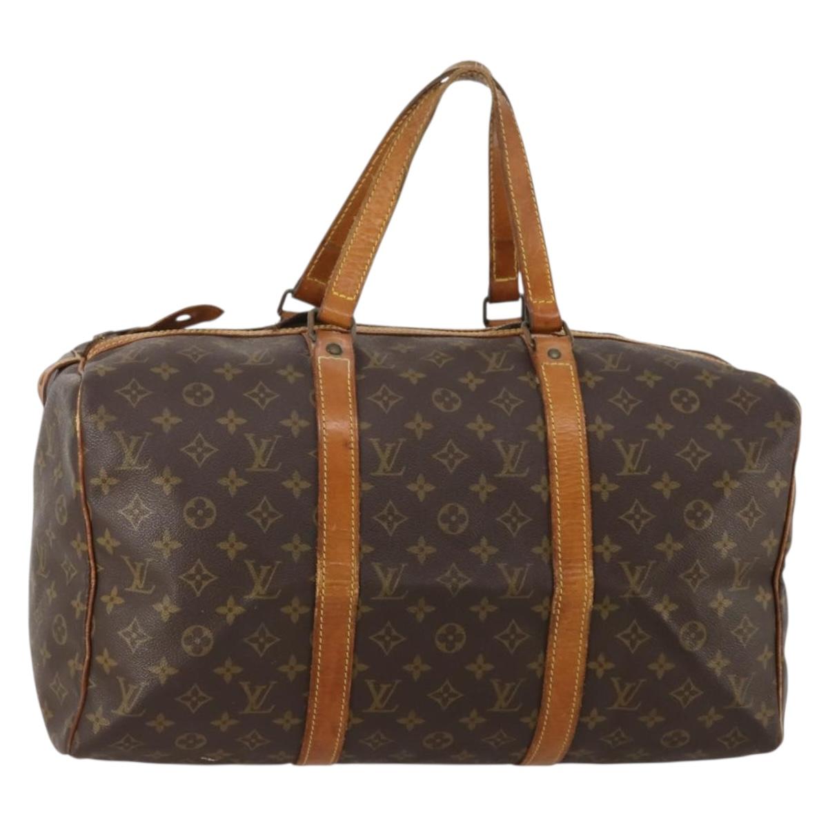 LOUIS VUITTON Monogram Sac Souple 45 Boston Bag M41624 LV Auth 183844