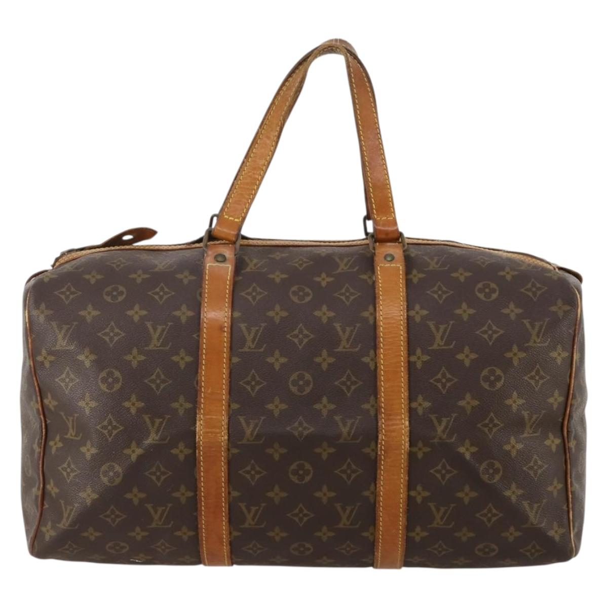 LOUIS VUITTON Monogram Sac Souple 45 Boston Bag M41624 LV Auth 183844