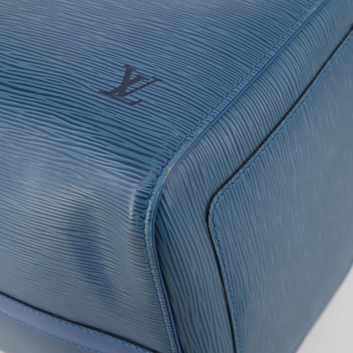 LOUIS VUITTON Epi Keepall 50 Boston Bag Blue M42965 LV Auth 183860A