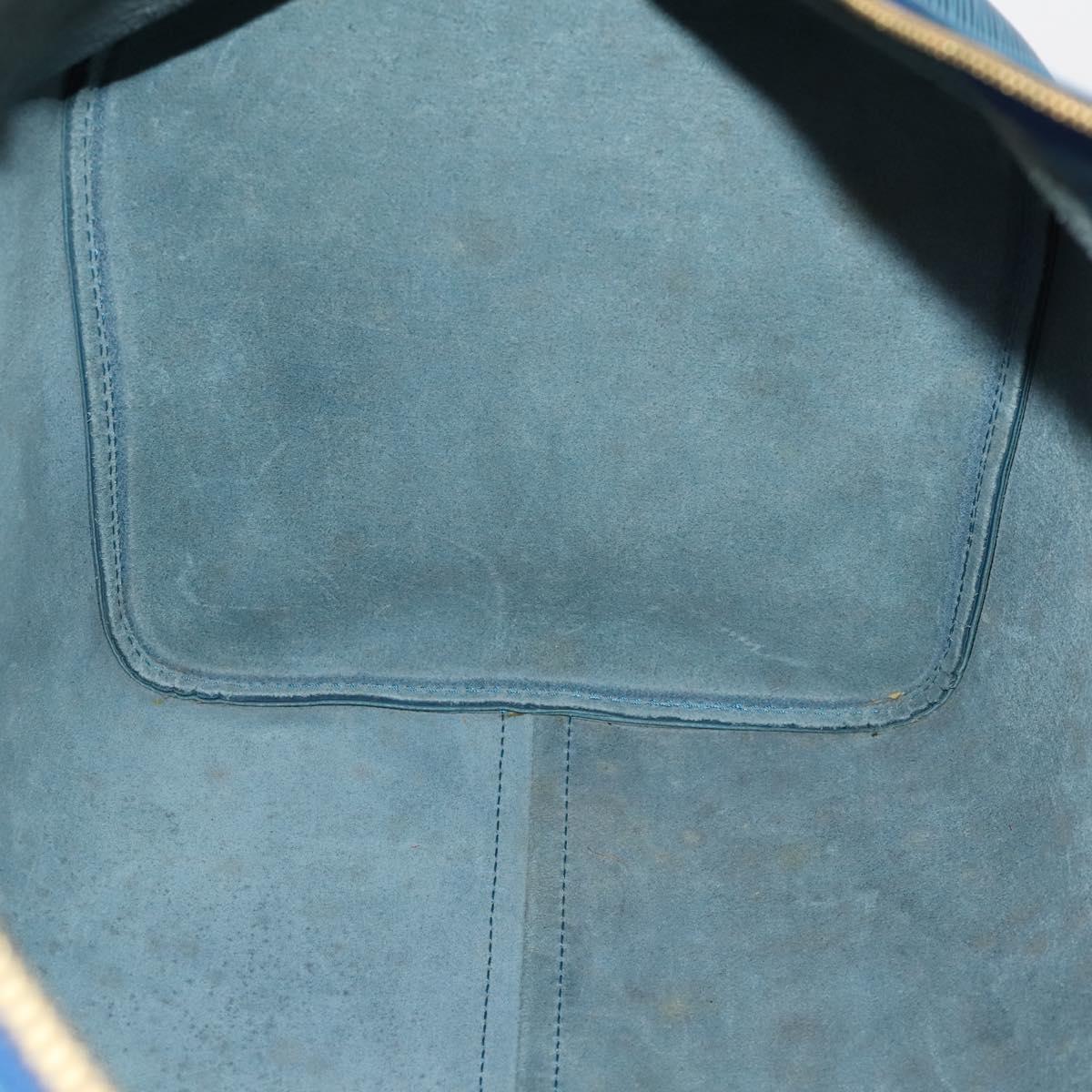 LOUIS VUITTON Epi Keepall 50 Boston Bag Blue M42965 LV Auth 183860A
