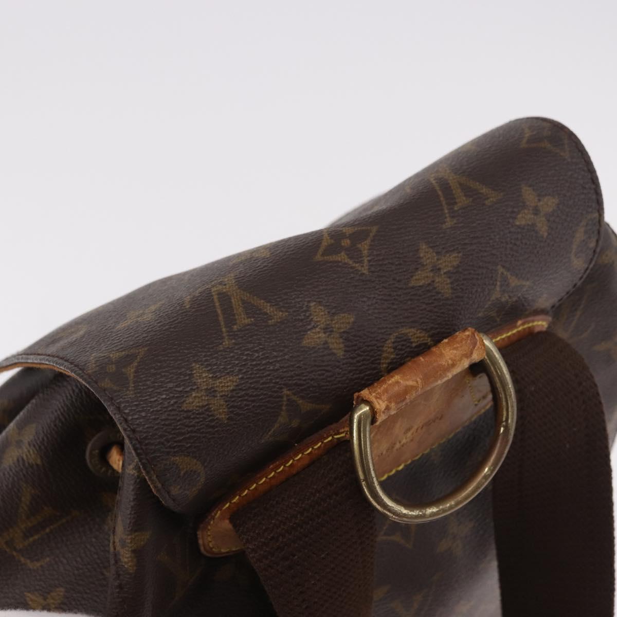 LOUIS VUITTON Monogram Montsouris GM Backpack M51135 LV Auth 183866