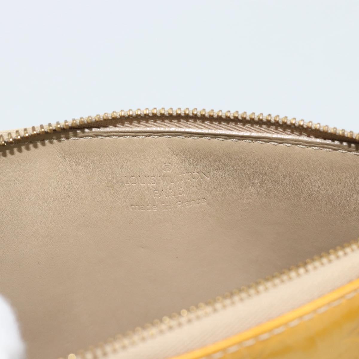 LOUIS VUITTON Monogram Vernis Lexington Pouch Beige M91010 LV Auth 183875
