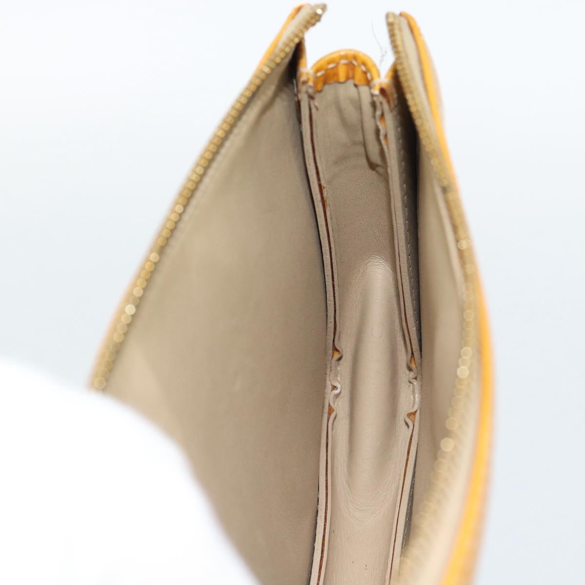 LOUIS VUITTON Monogram Vernis Lexington Pouch Beige M91010 LV Auth 183875