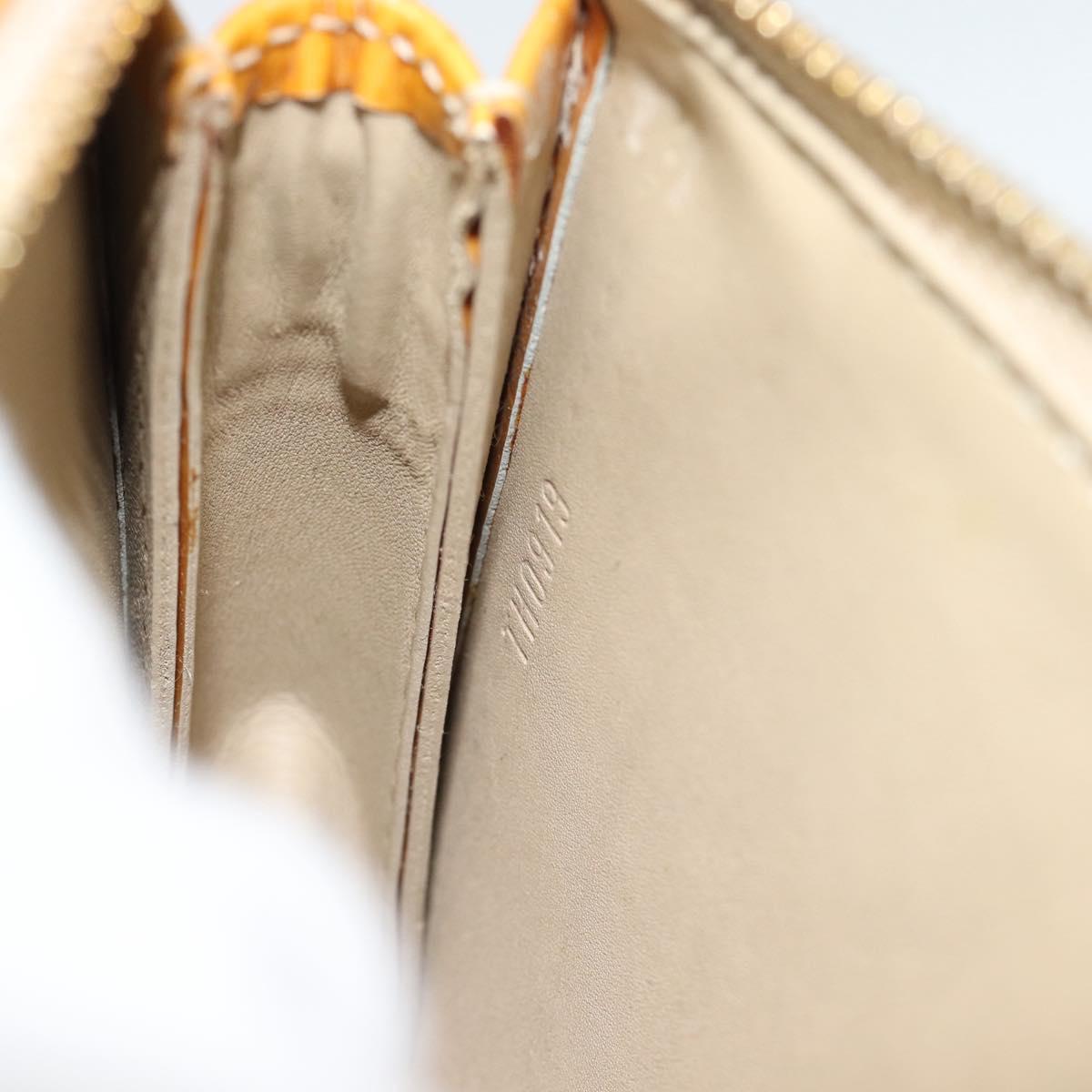 LOUIS VUITTON Monogram Vernis Lexington Pouch Beige M91010 LV Auth 183875