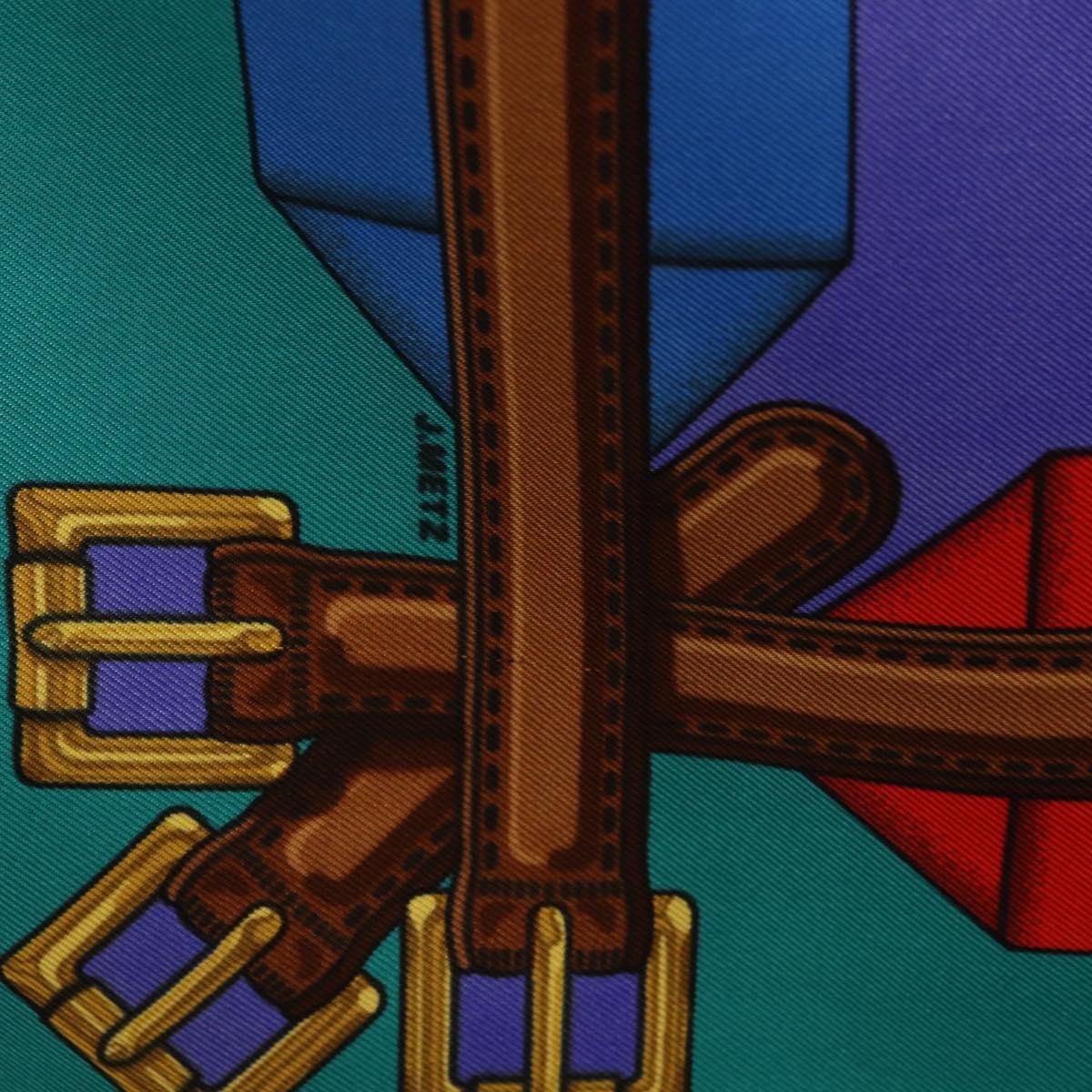 HERMES Carre 90 Scarf Silk Blue Auth 183922