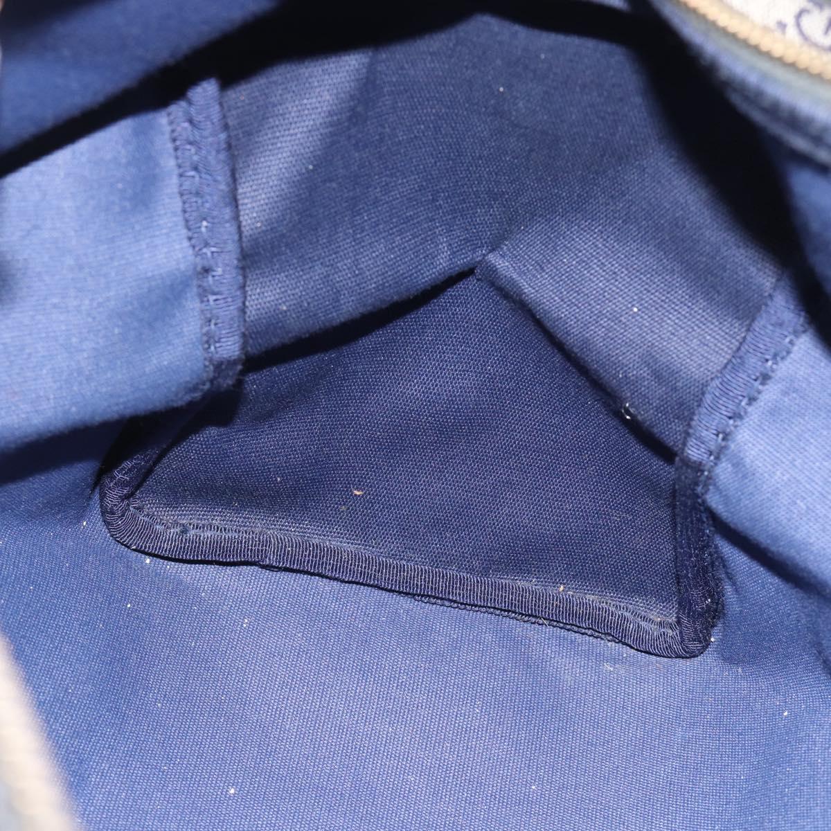 GUCCI GG Canvas Boston Bag Navy Gold Auth 183960
